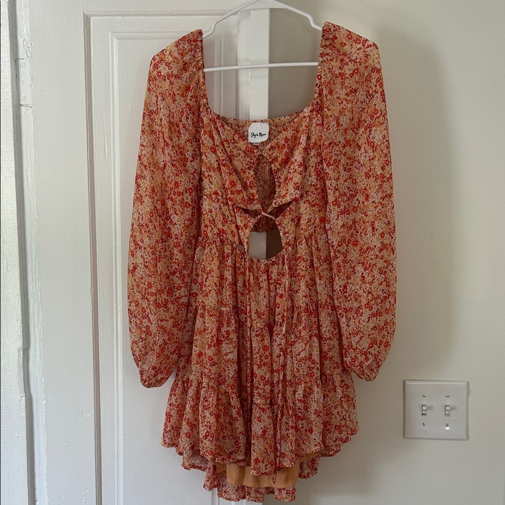 Floral Mini Dress in Red by Free People